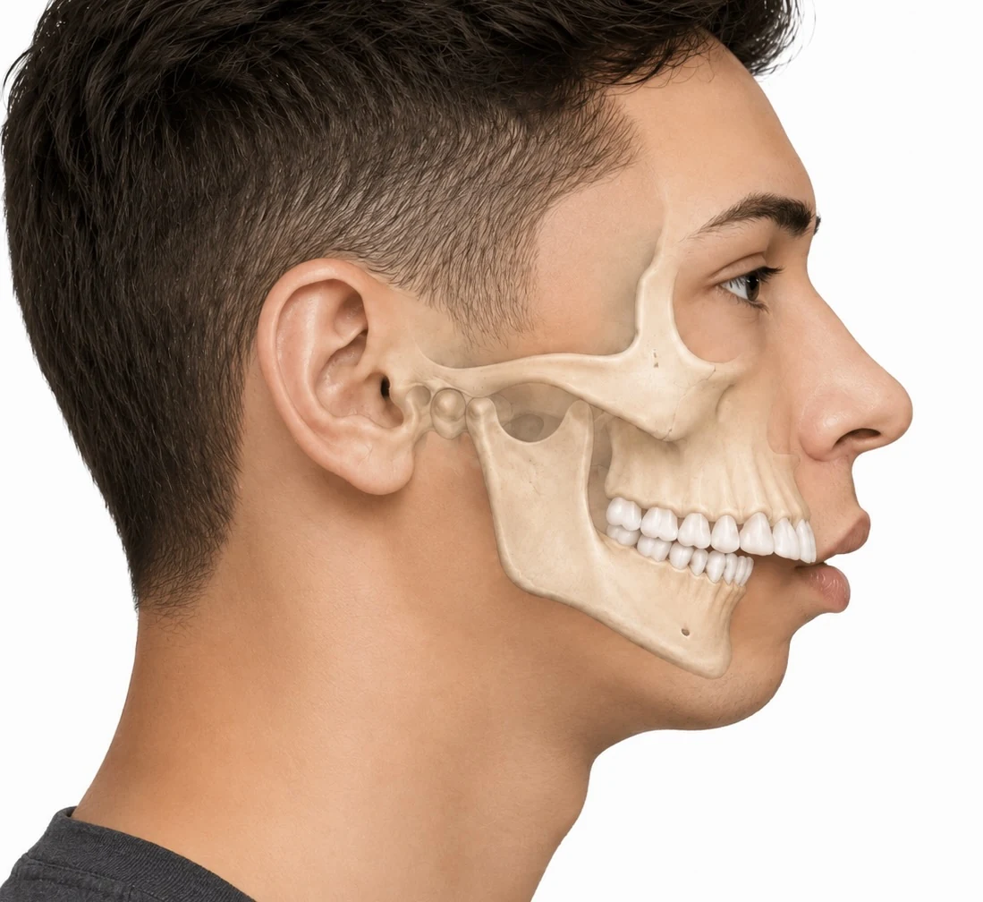 Severe skeletal Class II orthodontic case