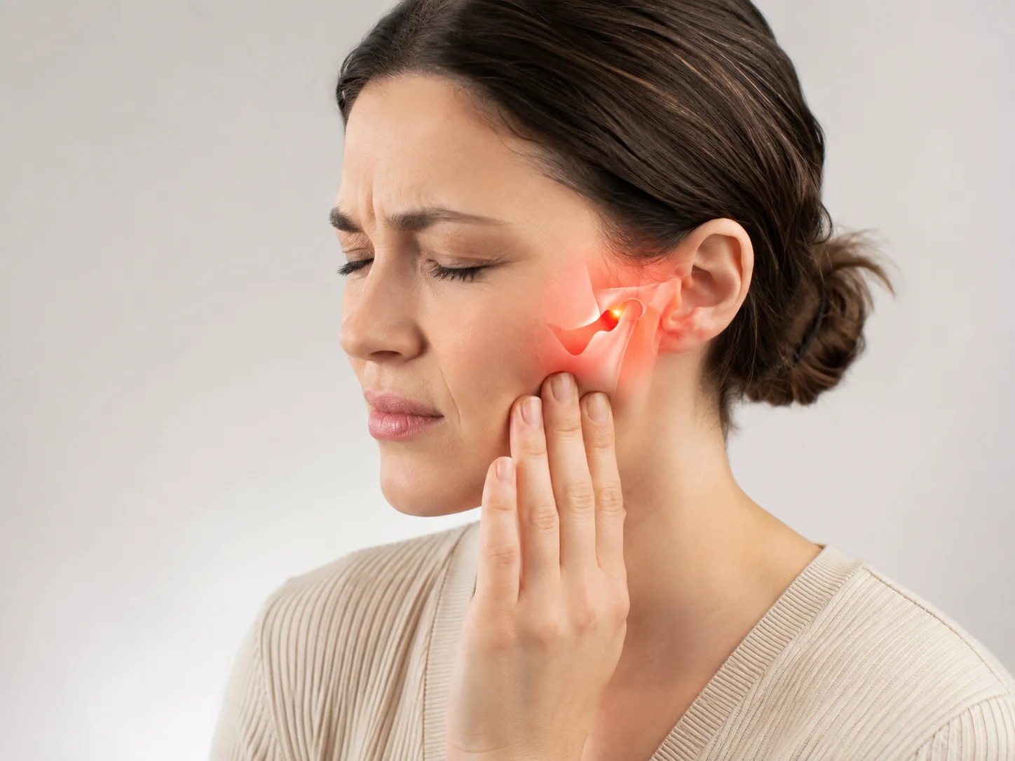 Patient receiving TMD evaluation at Graf Orthodontics